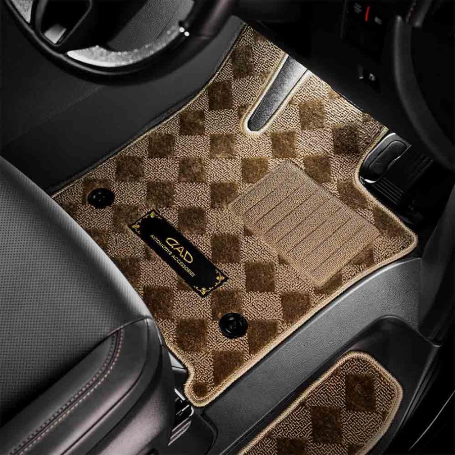 トヨタ CROWN ESTATE クラウンエステート 型式:AZSH38/AZSH39 年式:Ｒ7/3〜 車種品番:TY0698 D.A.D フロアマット ベガ デザイン ブラック/ベージュ 1台分 | D.A.D | 04