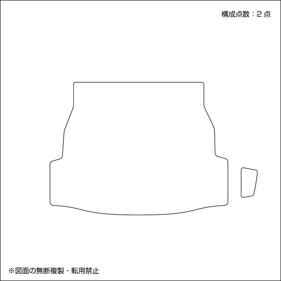 トヨタ RAV4 型式:MXAA52/MXAA54/AXAH52/AXAH54 年式:H31/4〜 D.A.D ラゲッジマット ベガ デザイン ブラック/ベージュ CTY0080 | D.A.D | 01