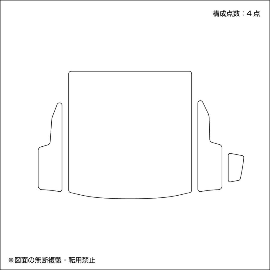 トヨタ RAV4 型式:MXAA52/MXAA54/AXAH52/AXAH54 年式:H31/4〜 D.A.D ラゲッジマット ベガ デザイン ブラック/ベージュ CTY0005 | D.A.D | 01