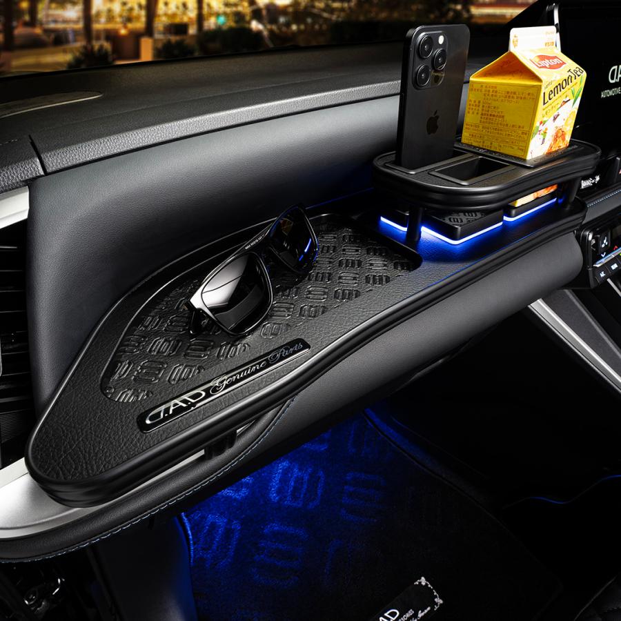 MZR/ZWR90系 ノア/ヴォクシー 年式:2022年1月〜 D.A.D フロントテーブル マットブラック (リーフ/クロコ/ベガ/モノグラム) DAD ギャルソン GARSON |  | 10