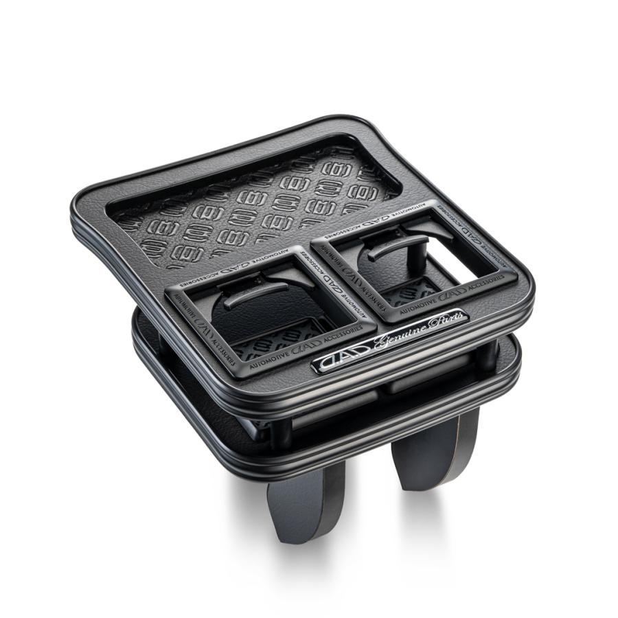 MZR/ZWR90系 ノア/ヴォクシー 年式:2022年1月〜 D.A.D センターテーブル マットブラック スクエアタイプ トレーデザイン(リーフ/クロコ/ベガ/モノグラム) |  | 01