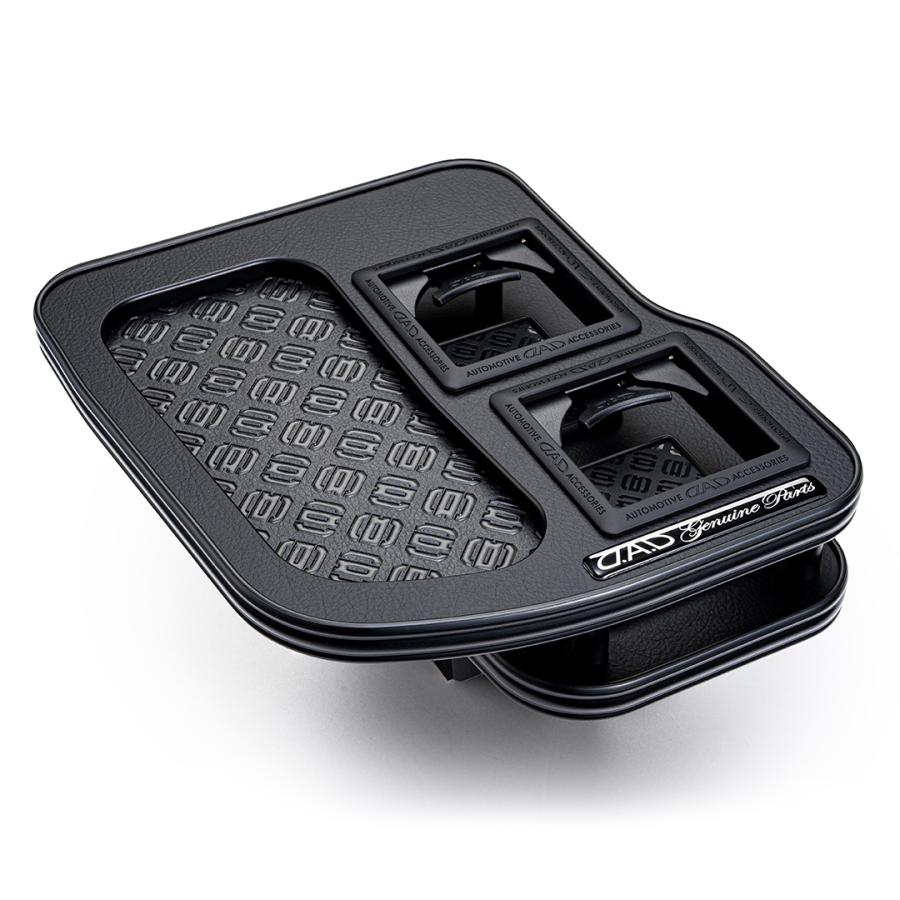 40系 アルファード/ヴェルファイア 年式:2023年6月〜 D.A.D センターテーブル マットブラック スクエアタイプ トレーデザイン(リーフ/クロコ/ベガ/モノグラム) |  | 01