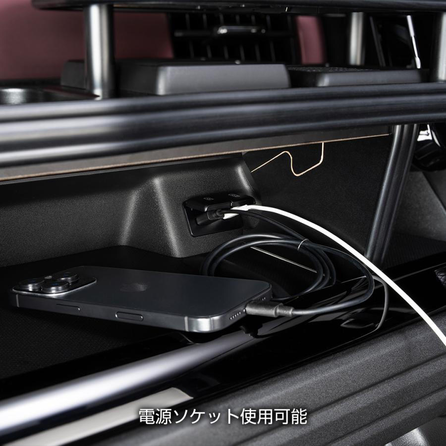 スズキ スペーシア/スペーシアカスタム MK54S/MK94S  D.A.D フロントテーブル マットブラック (リーフ/クロコ/ベガ/モノグラム) DAD ギャルソン |  | 11