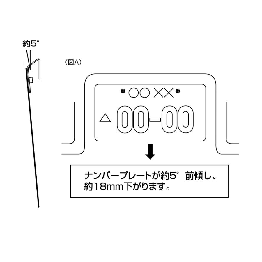 D.A.D LED スタイリッシュ ナンバープレートステー GE052 カー用品 DAD ギャルソン GARSON ドレスアップ カスタム フロントナンバー | D.A.D | 03