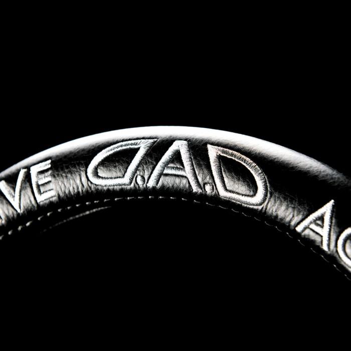 D.A.D ロイヤルステアリングカバー ギャザーエディション モノグラムレザー ブラック/シルバー (ハンドルカバー) DAD ギャルソン GARSON | D.A.D | 01