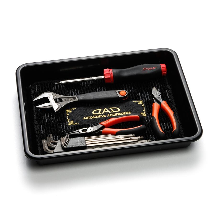 D.A.D トレーwithマット チェックモデル ブラック／グレー (刺繍:シルバー/ゴールド) HA609 DAD ギャルソン GARSON | ギャルソン | 07