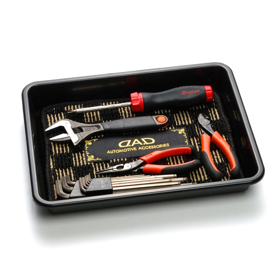 D.A.D トレーwithマット チェックモデル ブラック／ゴールド (刺繍:シルバー/ゴールド) HA613 DAD ギャルソン GARSON | ギャルソン | 09