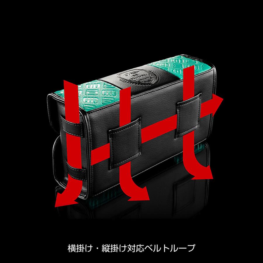 D.A.D ティシューケース SSモデル モノグラムレザー オーシャンブルー