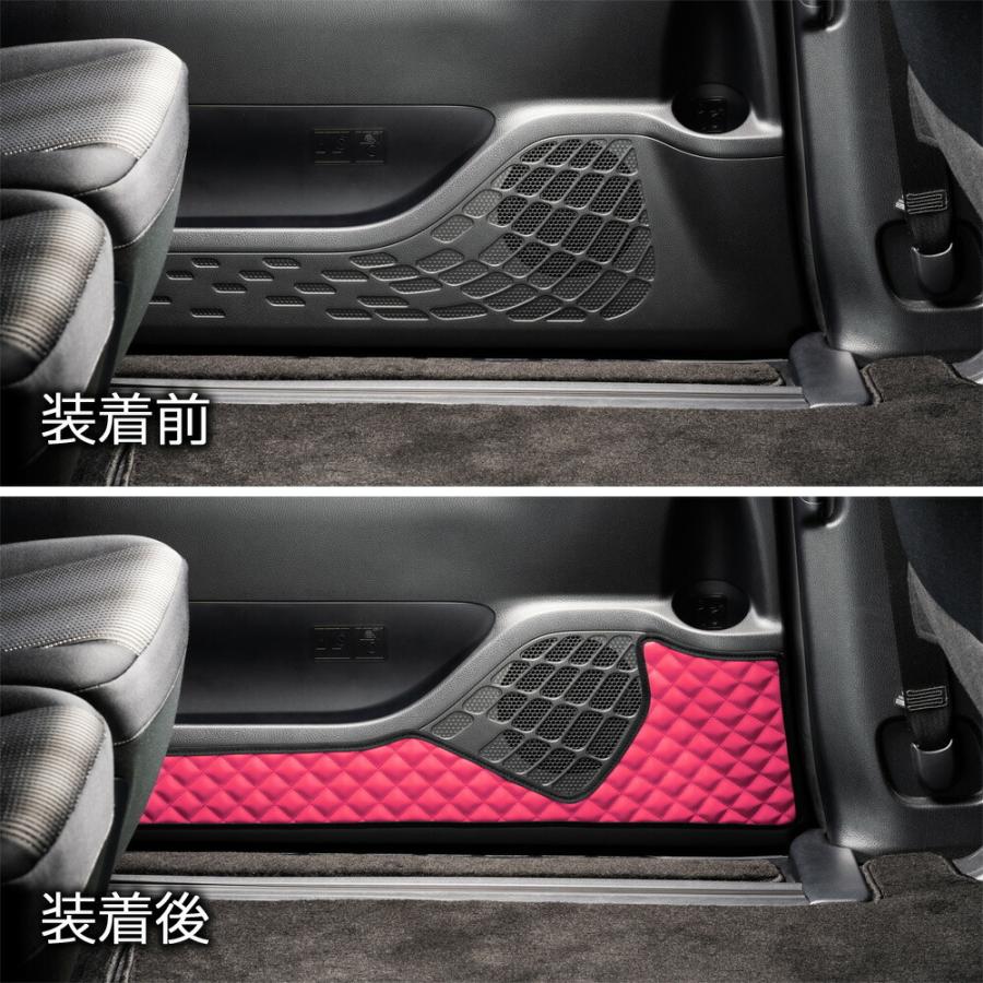 ZRR80/85系 ノア(NOAH)/ヴォクシー(VOXY)/エスクァイア(Esquire) 汚れ防止や傷隠しに ドアキックガード 左右セット キルティング4カラー DAD ギャルソン GARSON | ギャルソン | 06