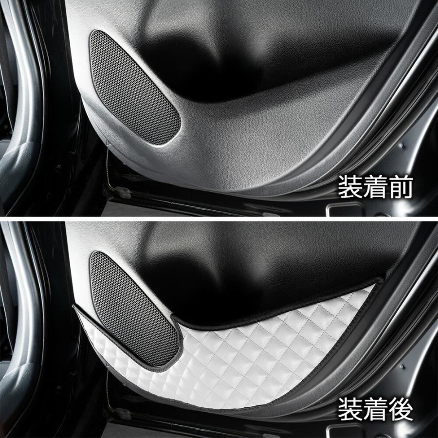 ヤリス・ヤリス クロス 型式： KSP210 MXPA10/15 MXPH10/14/15/17・MXPB10/15 MXPJ10/15 ドアキックガード 左右セット キルティング4カラー KH030 DAD | ギャルソン | 18