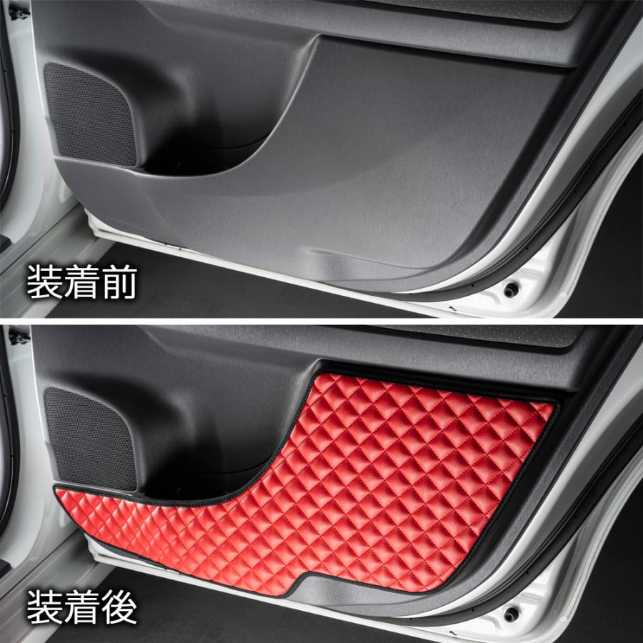 ZVW40/41 プリウスα 汚れ防止や傷隠しに D.A.Dドアキックガード 左右セット キルティングカラー 4COLOR KH046 DAD ギャルソン GARSON | ギャルソン | 10