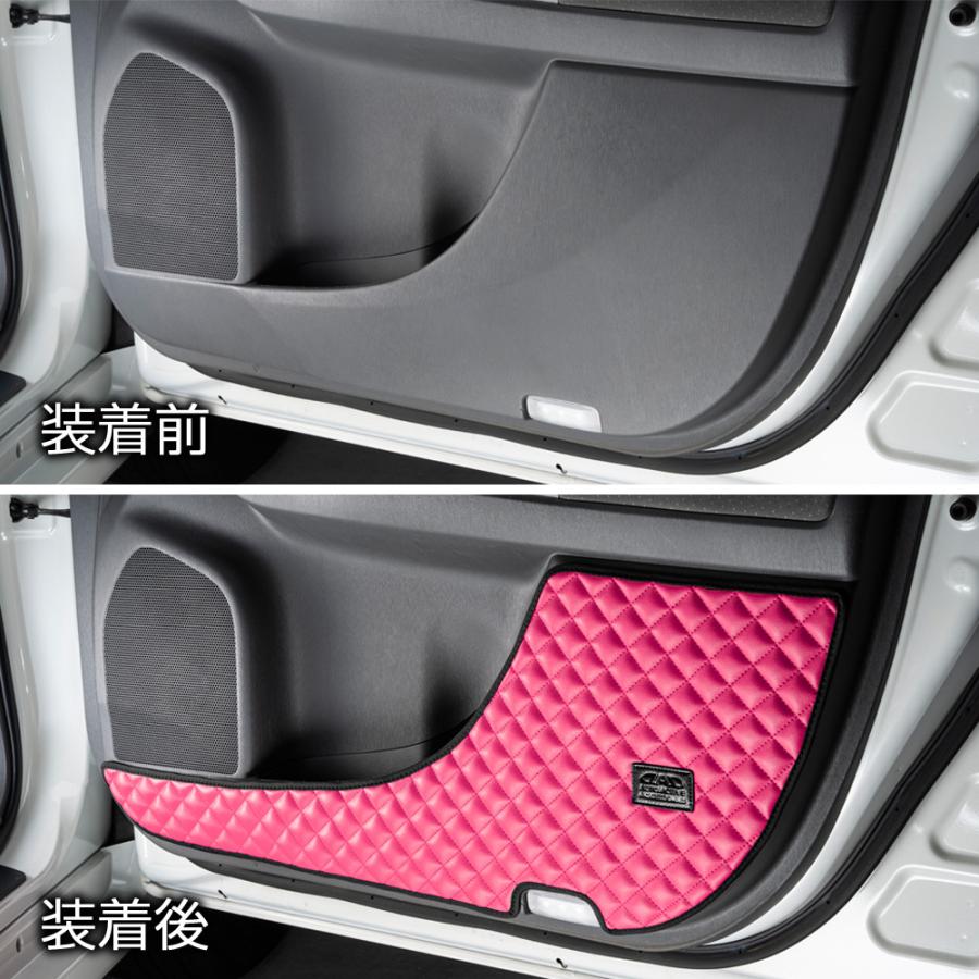 ZVW40/41 プリウスα 汚れ防止や傷隠しに D.A.Dドアキックガード 左右セット キルティングカラー 4COLOR KH046 DAD ギャルソン GARSON | ギャルソン | 04