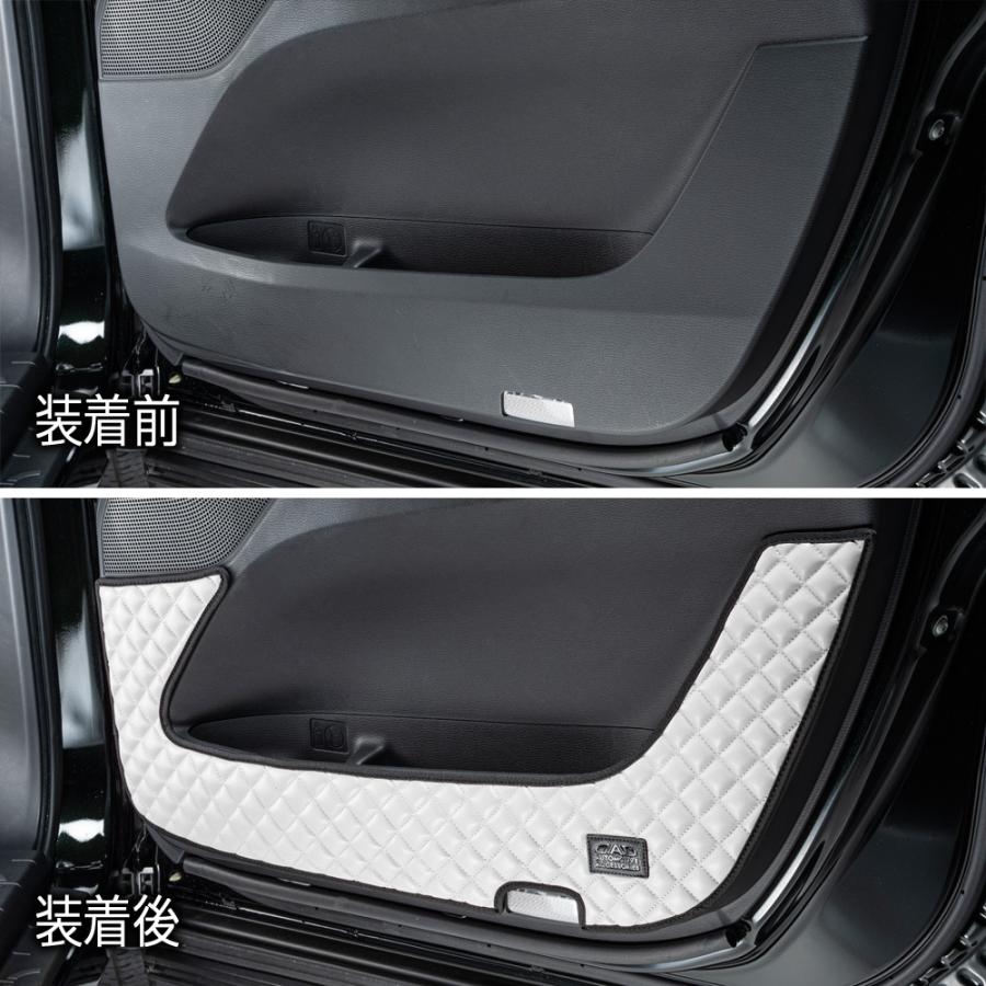 CV＃W系 デリカD:5 DELICA D:5（後期） 汚れ防止や傷隠しに D.A.Dドアキックガード 左右セット キルティングカラー 4COLOR KH058 DAD ギャルソン GARSON | ギャルソン | 16