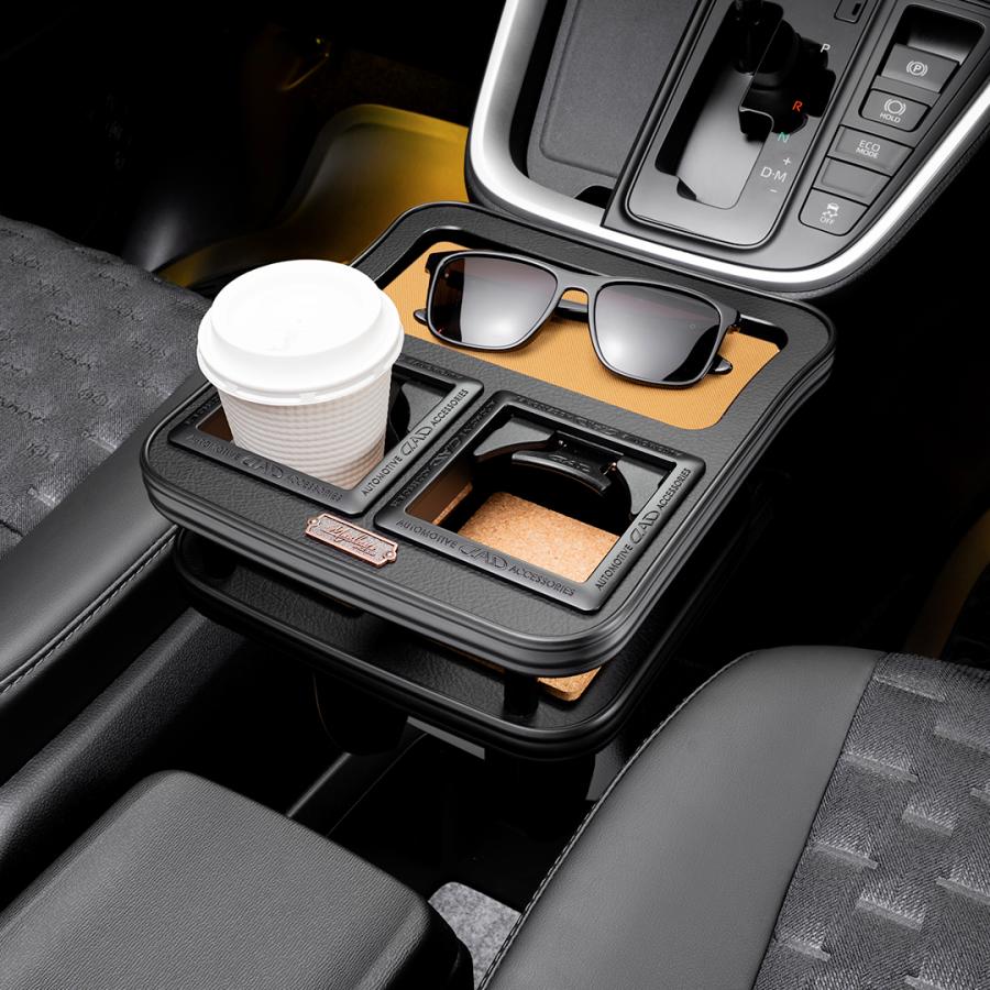 トヨタ ノア/ヴォクシー 型式：MZR/ZWR90系 年式：2022年1月〜 MAULBEERE フロントセンターテーブル ブラウン/オリーブ D.A.D GARSON | MAULBEERE | 08