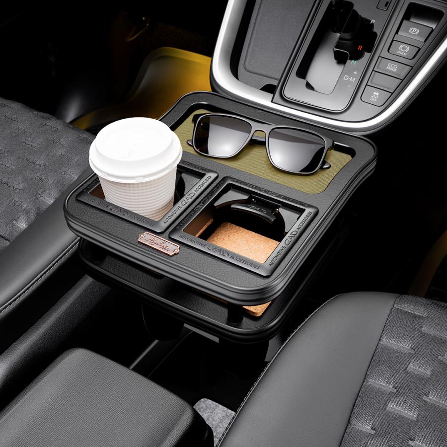 トヨタ ノア/ヴォクシー 型式：MZR/ZWR90系 年式：2022年1月〜 MAULBEERE フロントセンターテーブル ブラウン/オリーブ D.A.D GARSON | MAULBEERE | 09