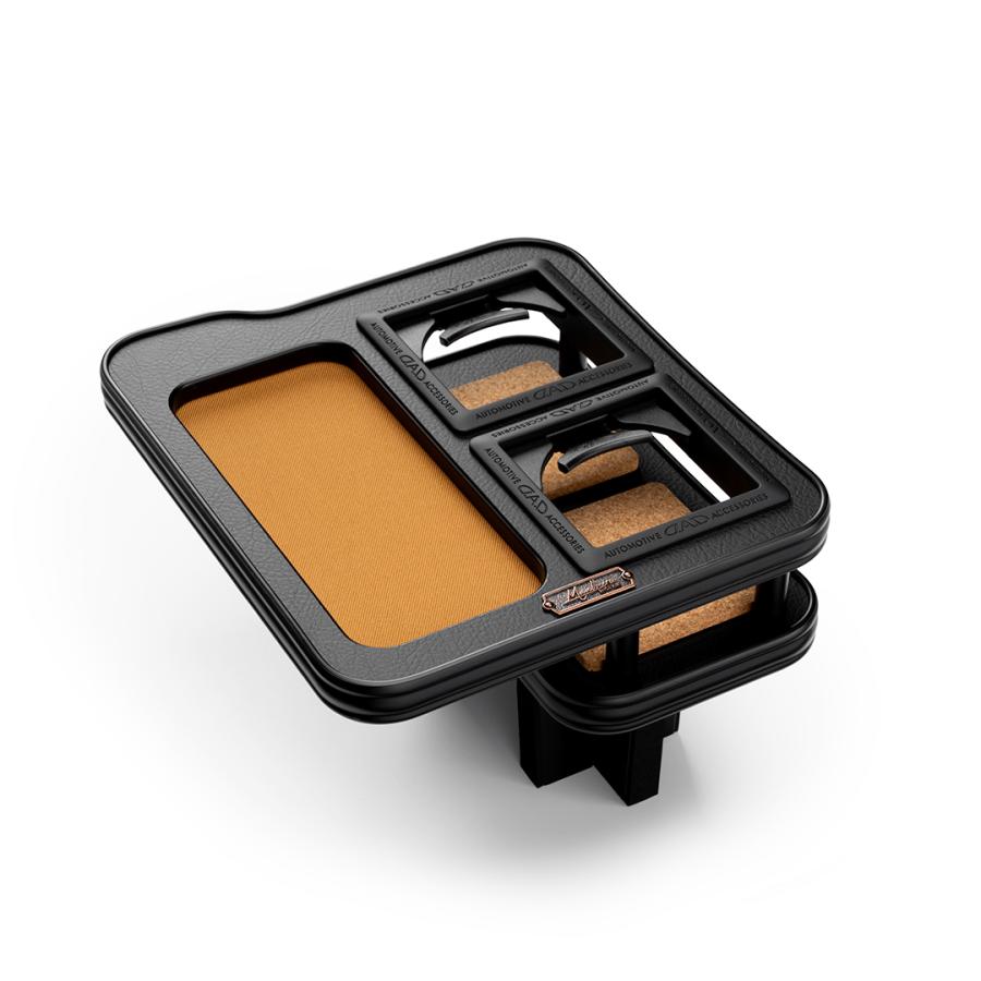 マツダ CX-60、CX-80 KH3P/KH3R3P/KH5P/KH5S3P、KL3P/KL5S3P/KL3R3P  R4/9〜、R6/10〜 MAULBEERE フロントセンターテーブル ブラウン/オリーブ D.A.D GARSON | MAULBEERE | 01