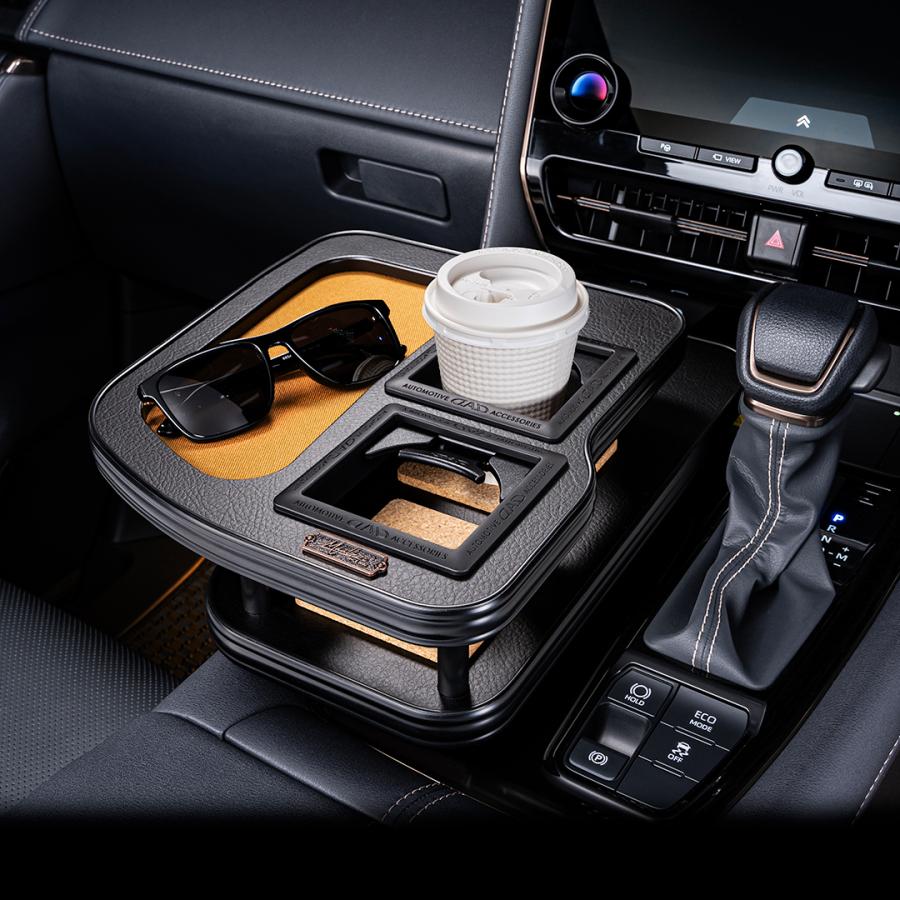 トヨタ アルファード/ヴェルファイア 型式：AGH/AAHH/TAHA 4# 年式：R5/6〜 MAULBEERE フロントセンターテーブル ブラウン/オリーブ D.A.D ギャルソン GARSON | MAULBEERE | 08