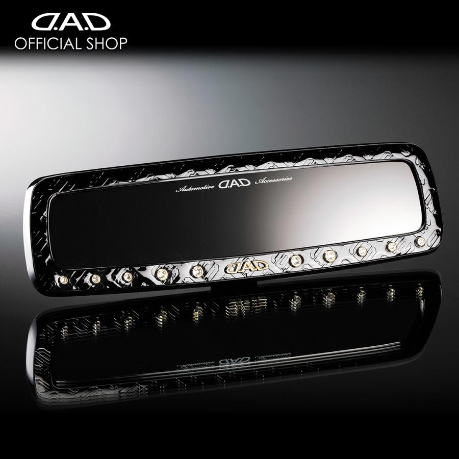 D.A.D LUXURY ミラー タイプモノグラムレザーエナメル ブラック 