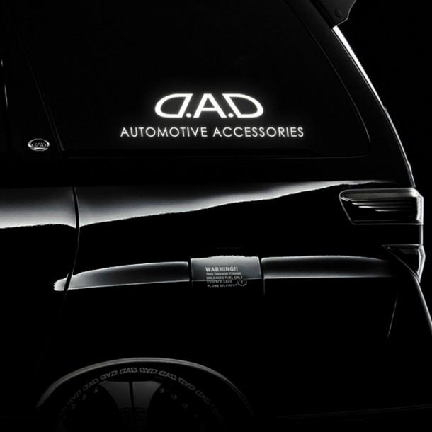 ギャルソン D.A.D リフレクティブステッカー ホワイト 反射 90mm×390mm