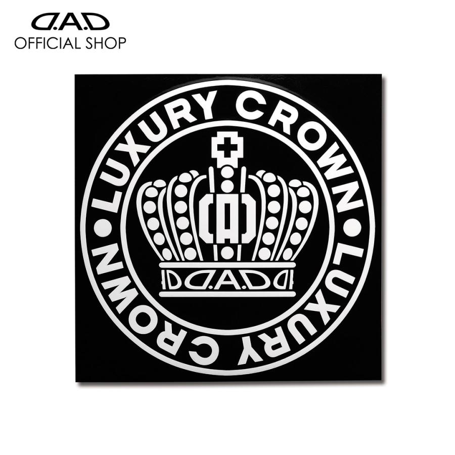 D.A.D クラウンサークルステッカー Sサイズ ホワイト ST143-01 DAD 