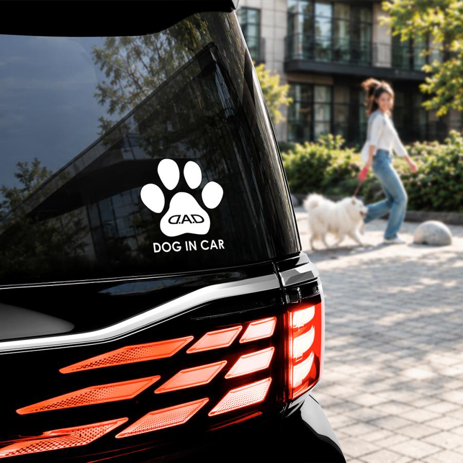 【新商品！8月発売！】D.A.D DOG IN CAR ステッカー ST173  車 DAD ギャルソン GARSON ドッグ イン カー STICKER | D.A.D | 04