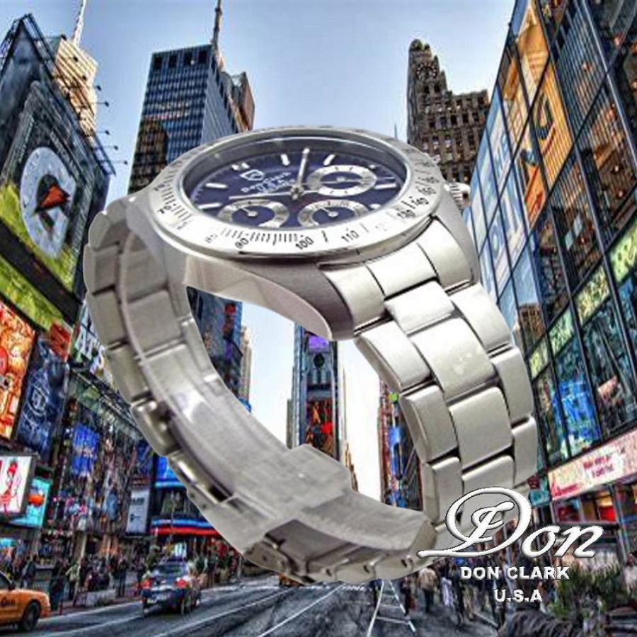 腕時計 メンズ 送料無料 DON CLARK ダンクラーク クロノグラフ S.EPSON