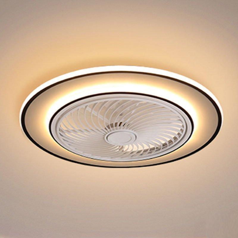 静音リモコン付 ファンライト 簡単なモダンなLEDの天井ファンライト 調光可能なファンのシーリングライト リビングルーム ベッドルーム 色調光