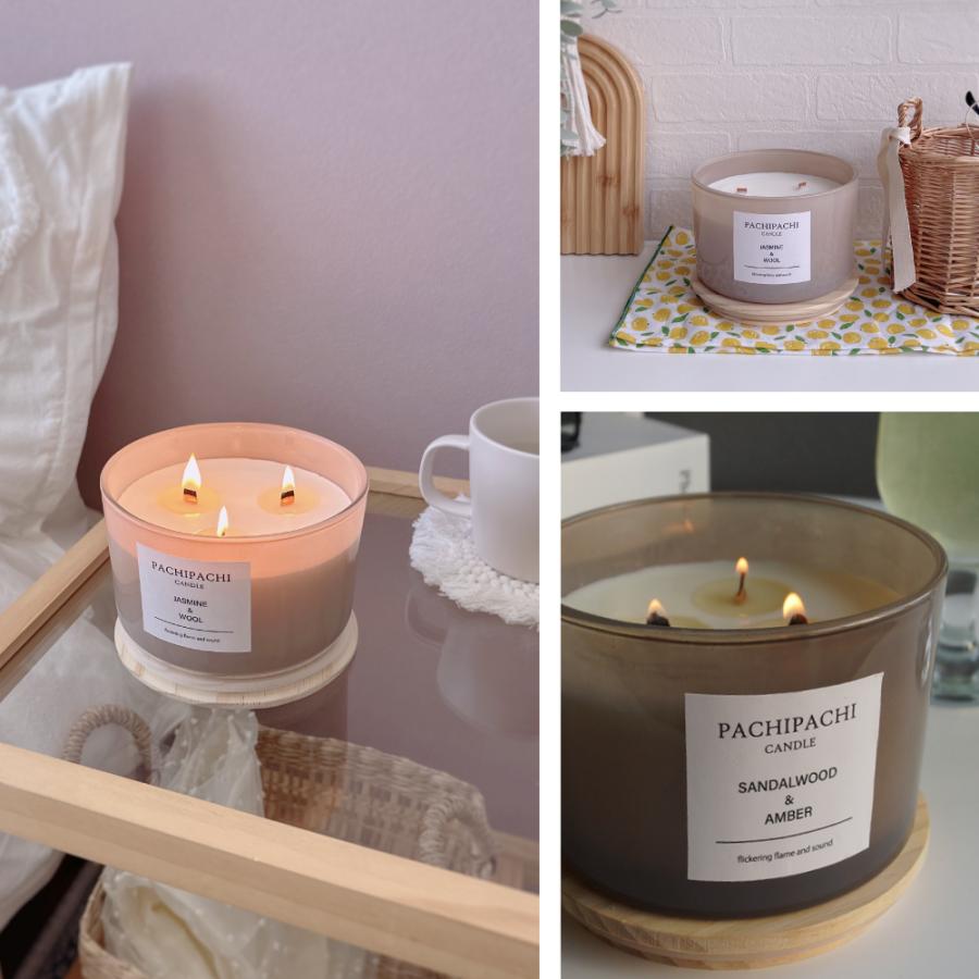 dadaz アロマ アロマキャンドル パチパチ キャンドル 木芯