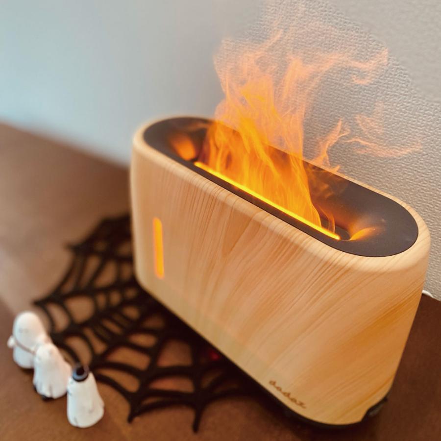dadaz アロマディフューザー フレイム 卓上 超音波 木目調 精油
