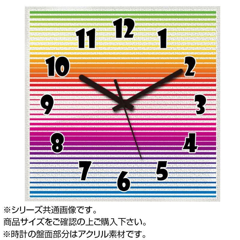 Myclo マイクロ 壁掛け時計 アクリル素材 クリア 四角 30cm ボーダー カラフル Com922 Ab ダディッコ ベビーキッズセレクト 通販 Yahoo ショッピング