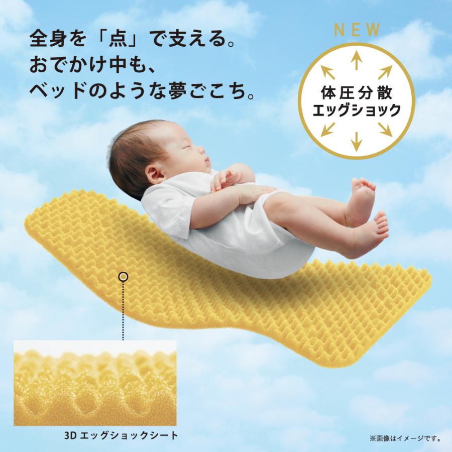外出・移動用品 Combi ベビーカー ベージュ ストライプ スゴカル α 4キャス