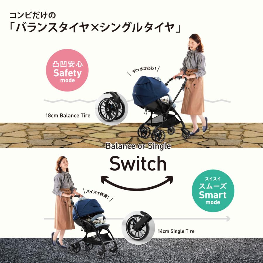 コンビ　ベビーカー　スゴカルSwitch plus earth XL 付属品あり コンビ ホワイトレーベル スゴカルSwitch plus エッグショック