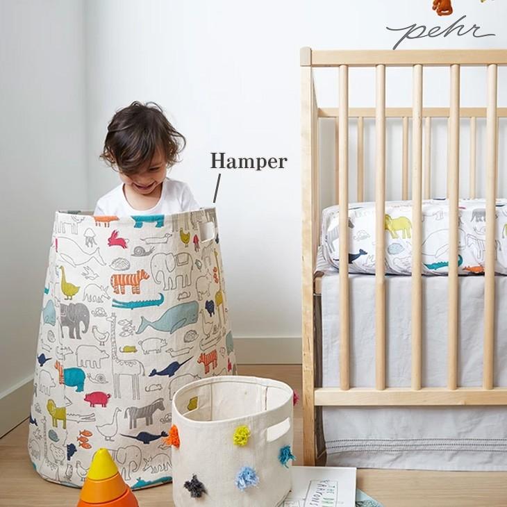 おもちゃ 収納 ボックス おしゃれ インテリア おむつ 収納 ボックス おしゃれ Pehr ペア ハンパー HAMPER(XLサイズ) 布 ごみ箱 ランドリー バスケット 特大 | ブランド登録なし | 06
