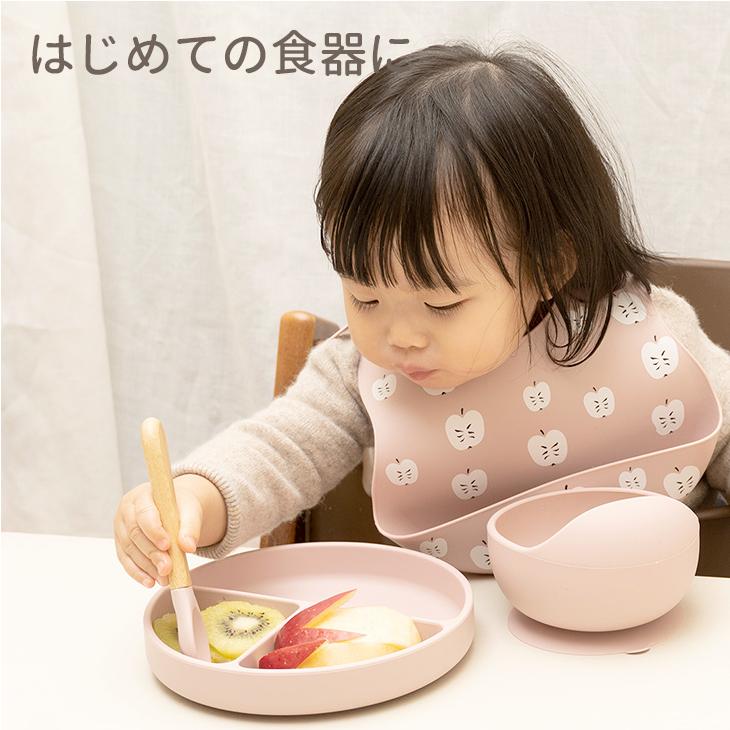 離乳食 食器 プレート ひっくり返らない 吸盤 シリコン ベビー 赤ちゃん おしゃれ くすみカラー セット おしゃれ 電子レンジ対応 レンジ 食洗機 |  | 08