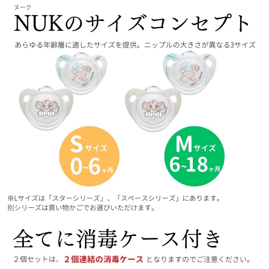 NUK（ヌーク） おしゃぶり 2個セット 新商品 新生児 s mサイズ