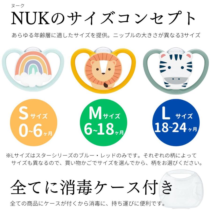 NUK おしゃぶり ヌーク スペース 新商品 新生児 s mサイズ