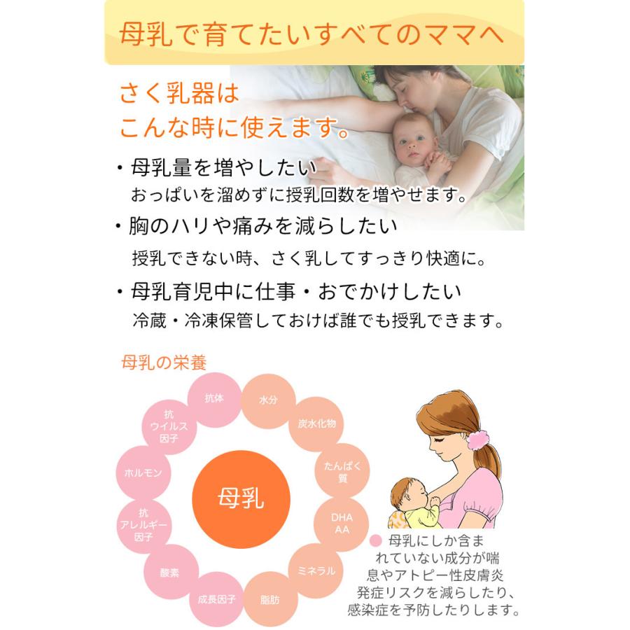 メデラ Solo ソロ 電動 さく乳器 シングルポンプ  日本正規品 medera 搾乳機 搾乳器 授乳 母乳 育児 痛くない 2フェーズ｜dadcco｜04