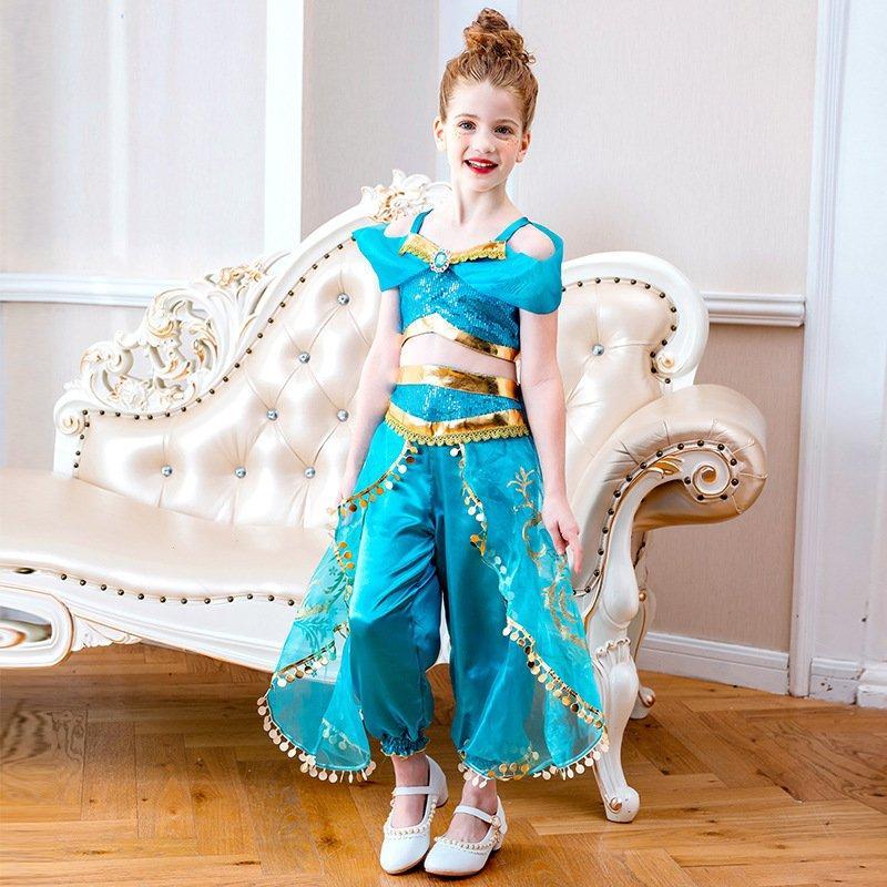 推奨 訳あり アラジンと魔法のランプのジャスミン風コスチュームLサイズ アラジン ジャスミン風コスプレ衣装