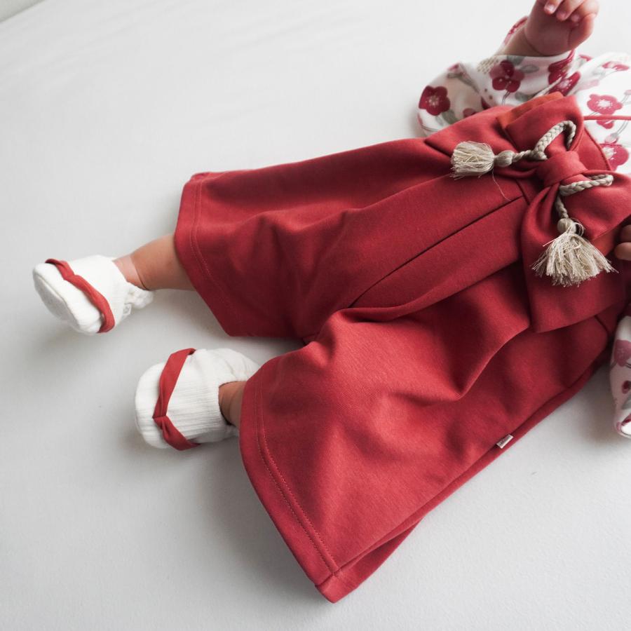 mocmof モクモフ 袴 ロンパース うめ柄 | ベビー服 子供服 2025