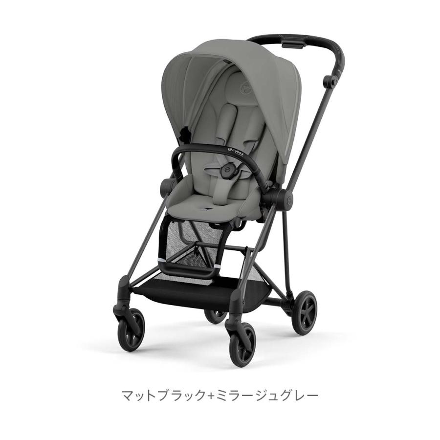 CYBEX サイベックス ミオス JP3セット フルセット クローム マットブラック｜ベビーカー ストローラー ミオス(WNG)｜dadway-store｜07