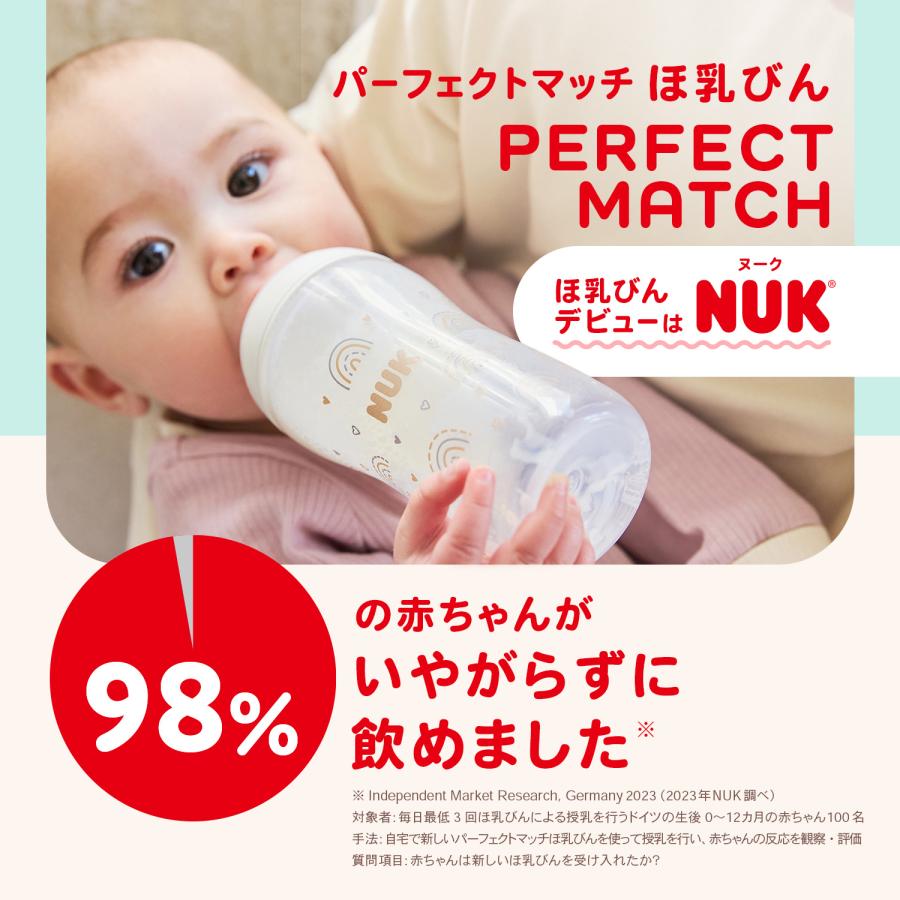 NUK（ヌーク） パーフェクトマッチほ乳びん(プラスチック製) 260ml 