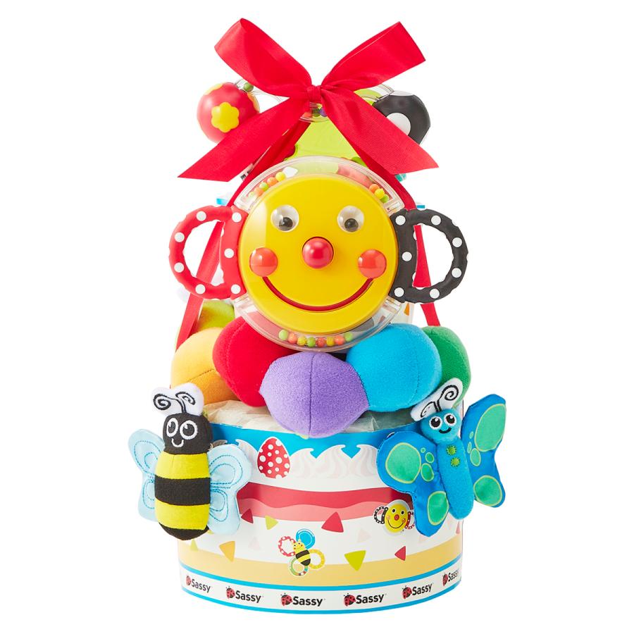 期間限定で特別価格 送料無料 Diaper Cake ダイパーケーキ スマイリーガーデン 出産祝い プレゼント