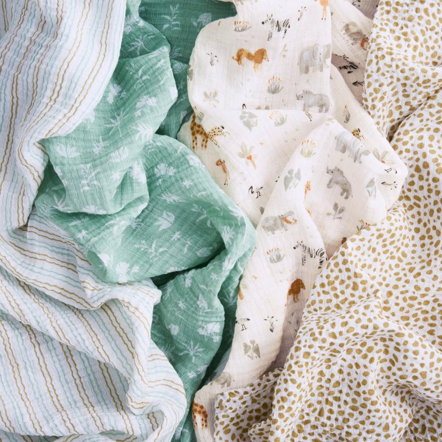 aden + anais essentials エイデンアンドアネイ エッセンシャルズ スワドル | 4枚入り おくるみ 出産準備 出産祝い 赤ちゃん コットンモスリン | aden+anais | 13