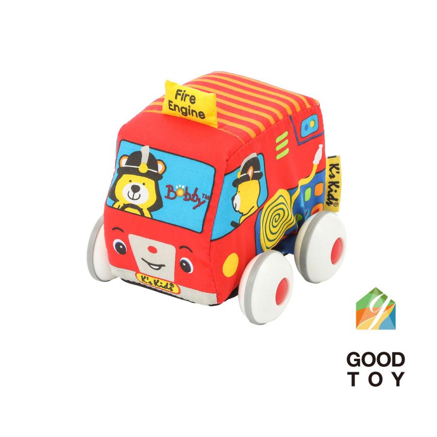 K S Kids ケーズキッズ プルバックカー おもちゃ 車 くるま クルマ 消防車 パトカー スクールバス 布 知育 1歳 男の子 ベビー 赤ちゃん Dadway Ergobaby 通販 Paypayモール