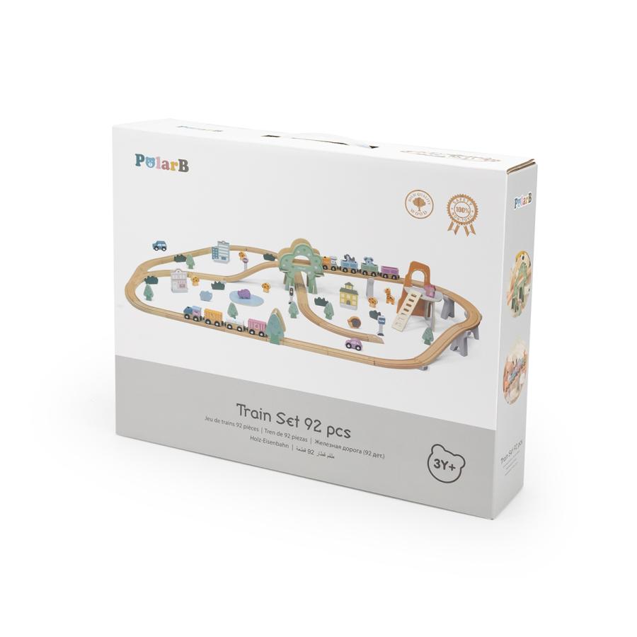 PolarB（ポーラービー） トレインレールセット92ピース | プレゼント