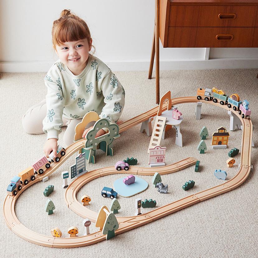 PolarB（ポーラービー） トレインレールセット92ピース | プレゼント