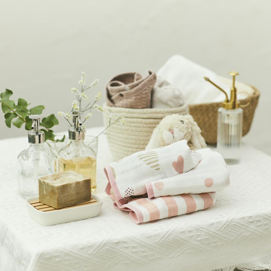 aden + anais エイデンアンドアネイ ウォッシュクロス 3枚セット | よだれ拭き ダブルガーゼ ギフト 入園 お風呂 多用途 | aden+anais | 18