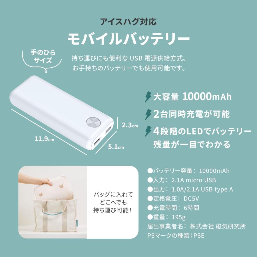 新品未使用モバイルバッテリー付きGGUMBI アイスハグ　ファンシート GGUMBI（グンビ） 【2025年最新モデル】GGUMBI アイスハグ クール
