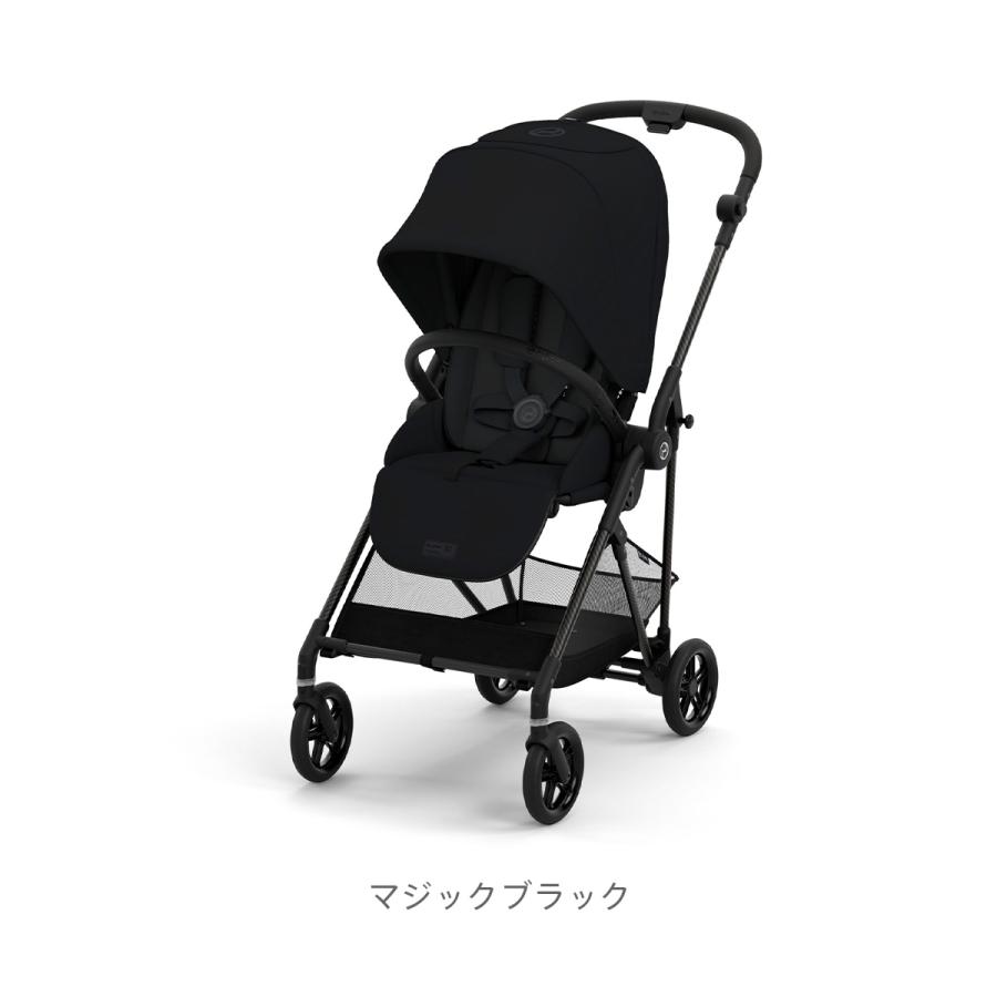 ＼予約：Aベージュ／ CYBEX サイベックス MELIO CARBON メリオ カーボン 2024年 モデル ｜ベビーカー ストローラー 軽い AB兼用 両対面（WNG）｜dadway-store｜03