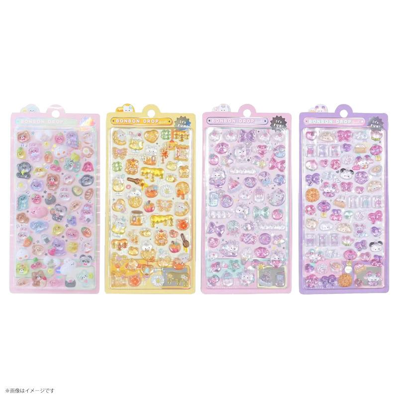 【正規品】ボンボンドロップシール　18シートセット　はちみつ　ユニコーン ボンボンドロップシール はちみつ にーはお ゆにこん もぐもぐ